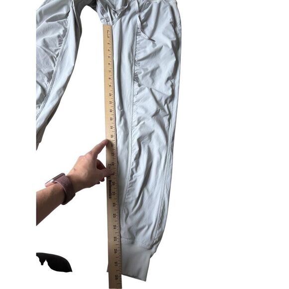 Lululemon Dance Studio Jogger Full Length Mid Rise Sheer Blue Lined Size 2 - Picture 4 of 9